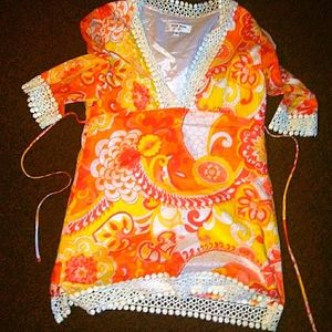 Skirtin around lined Swim Coverup